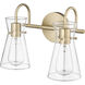 Camellia 2 Light 13.4 inch Modern Gold Vanity Light Wall Light